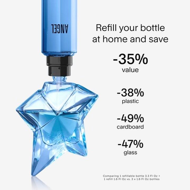 Actual product image Thierry Mugler Mugler Angel Eau de Parfum Women's Perfume Ambery Woody with Bergamot Praline and Patchouli Long Las (Eau de parfum, 10 ml)