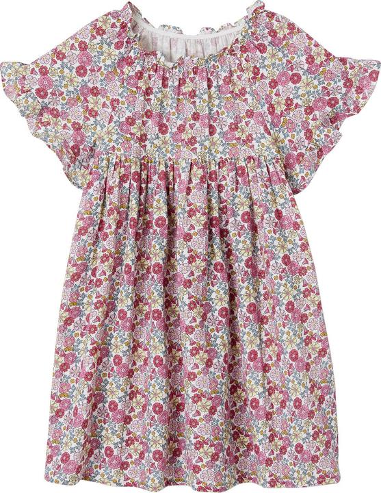 Produktbild Vertbaudet Geblümtes Mädchen Kleid mit Schmetterlingsärmeln (158)