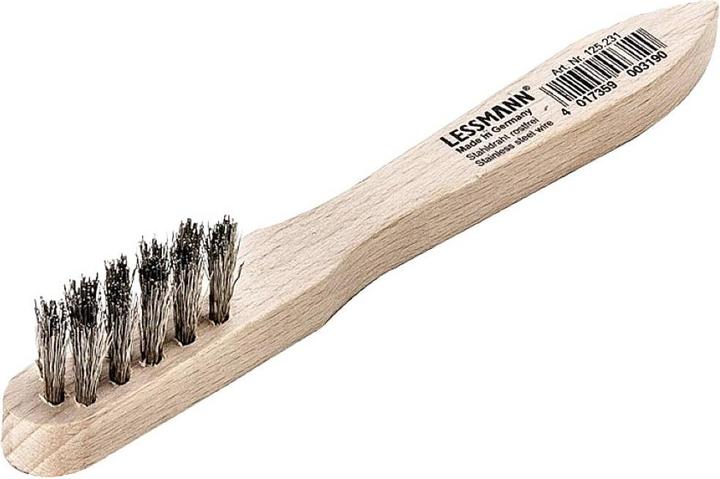 Actual product image Lessmann Spark plug brush crimped stainless steel wire (0.15 mm)