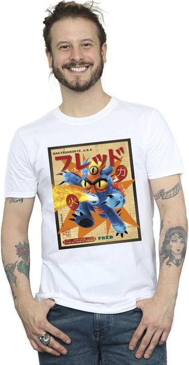 Produktbild Disney Big Hero 6 Baymax Fred Newspaper TShirt (5XL)