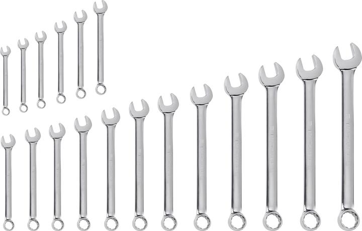 Produktbild Kraftwerk Gabelringschlüssel Satz (22 mm, 18 mm, 19 mm, 7 mm, 16 mm, 15 mm, 8 mm, 14 mm, 5 mm, 12 mm, 13 mm, 17 mm, 9 mm, 6 mm, 10  mm, 11 mm, 21 mm, 20 mm)