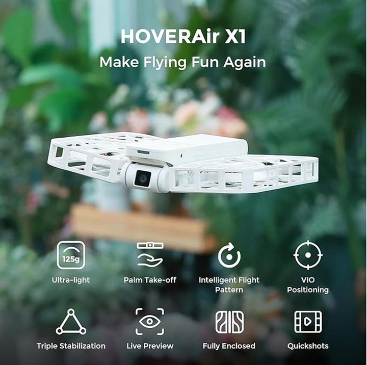 Produktbild HoverAir X1 Combo (11 min, 764 g, 12 Mpx)