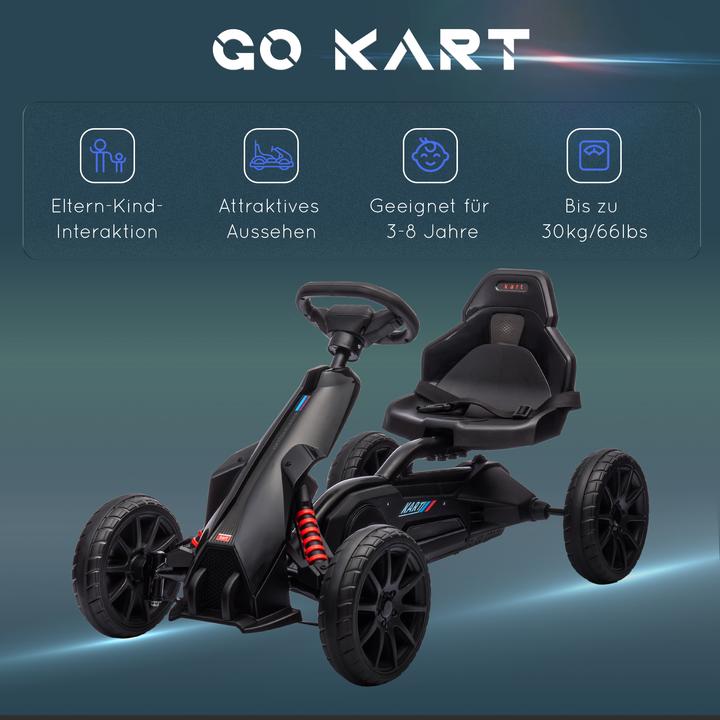 Actual product image Homcom Go-Kart Kunststoff, Metall Schwarz