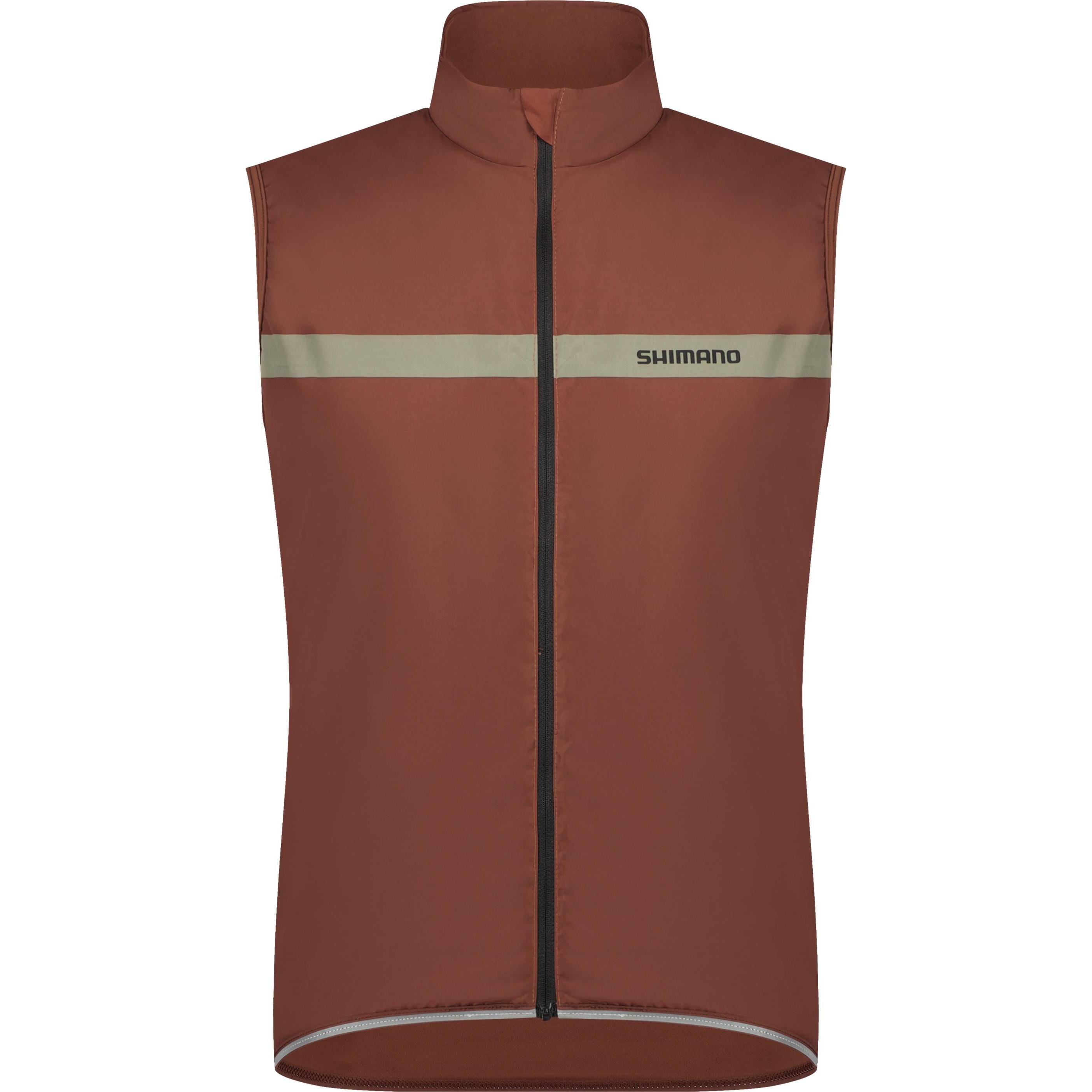 Shimano, Herren, Weste, Men Evolve Wind Vest Insulated, Braun, (M)