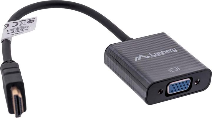 Produktbild Lanberg AD-0017-BK Videokabel-Adapter HDMI-A VGA (VGA, HDMI, 20 cm)