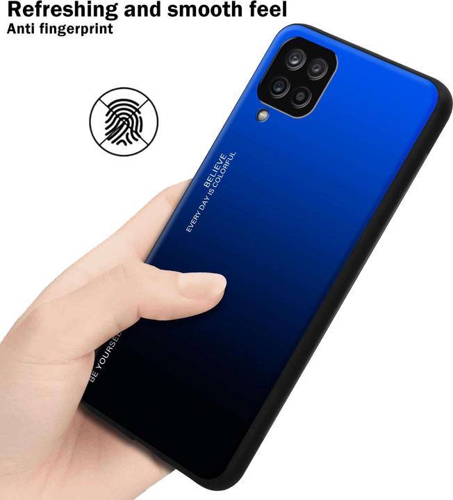 Image du produit Cadorabo Coque pour Samsung Galaxy A12 / M12 TPU 2 Farben Glas (Samsung Galaxy A12, Samsung Galaxy M12)