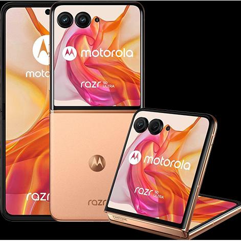 Motorola Razr 50 Ultra (512 GB, Peach Fuzz, 6.90", SIM + eSIM, 50 Mpx, 5G), Smartphone, Grün
