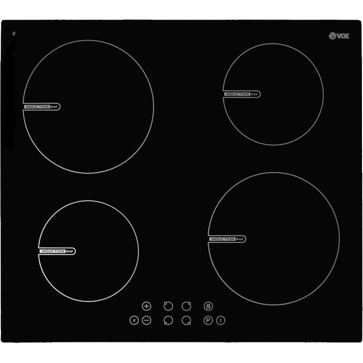 Vox Induktions-Montageplatte EBI 400DB, Kochfeld, Schwarz