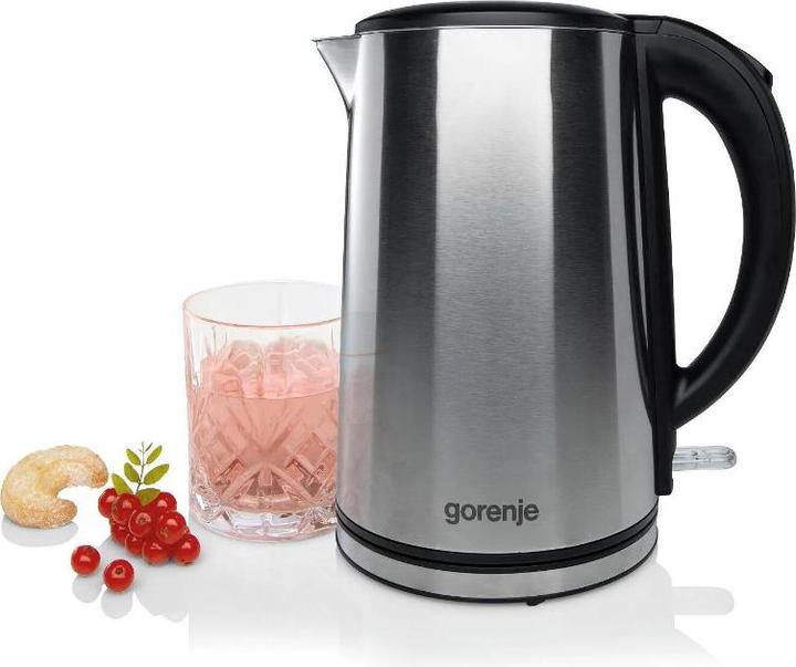 Produktbild Gorenje K15DWS Kettle, Electric, Capacity 1.5 L, Power 2200 W, Stainless Steel (1.50 l)