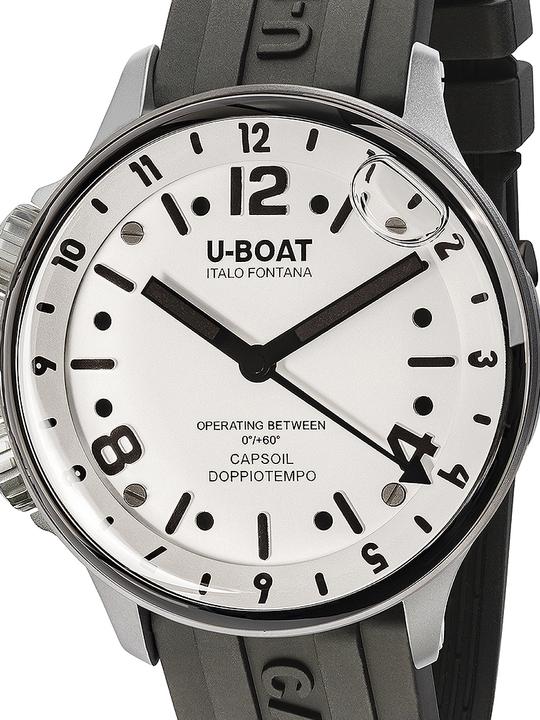 Produktbild U-Boat 8888/A Capsoil Doppiotempo SS GMT 45mm 10ATM (Analoguhr, 45 mm)