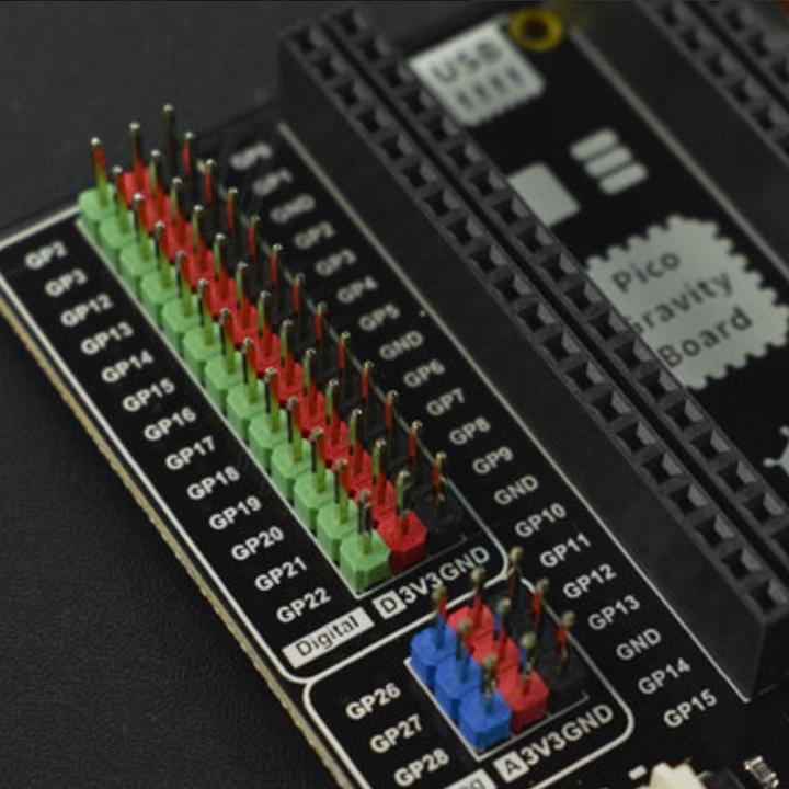Actual product image DFRobot Gravity Expansion Board for Raspberry Pi Pico