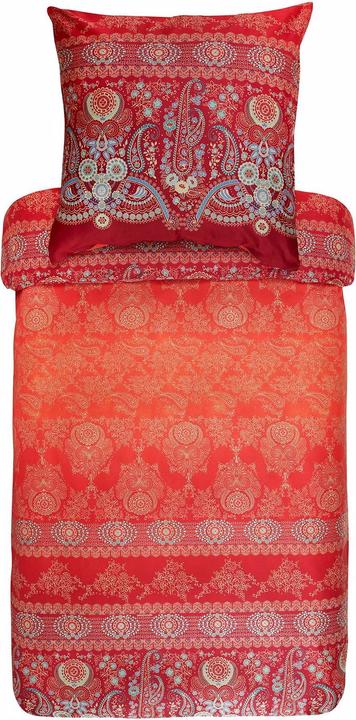 Actual product image Bassetti Maco satin bed linen Gran Paradiso V1 (Duvet cover, 155 x 220 cm, 80 x 80 cm)