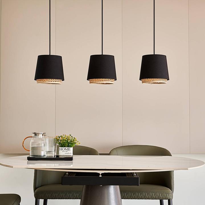 Produktbild Lindby Ananya 3 Pendelleuchte Black (E27)