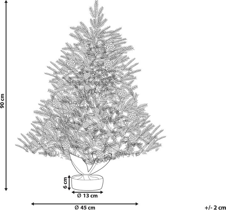 Image du produit Beliani Sapin de Noël Maligne (90 cm)