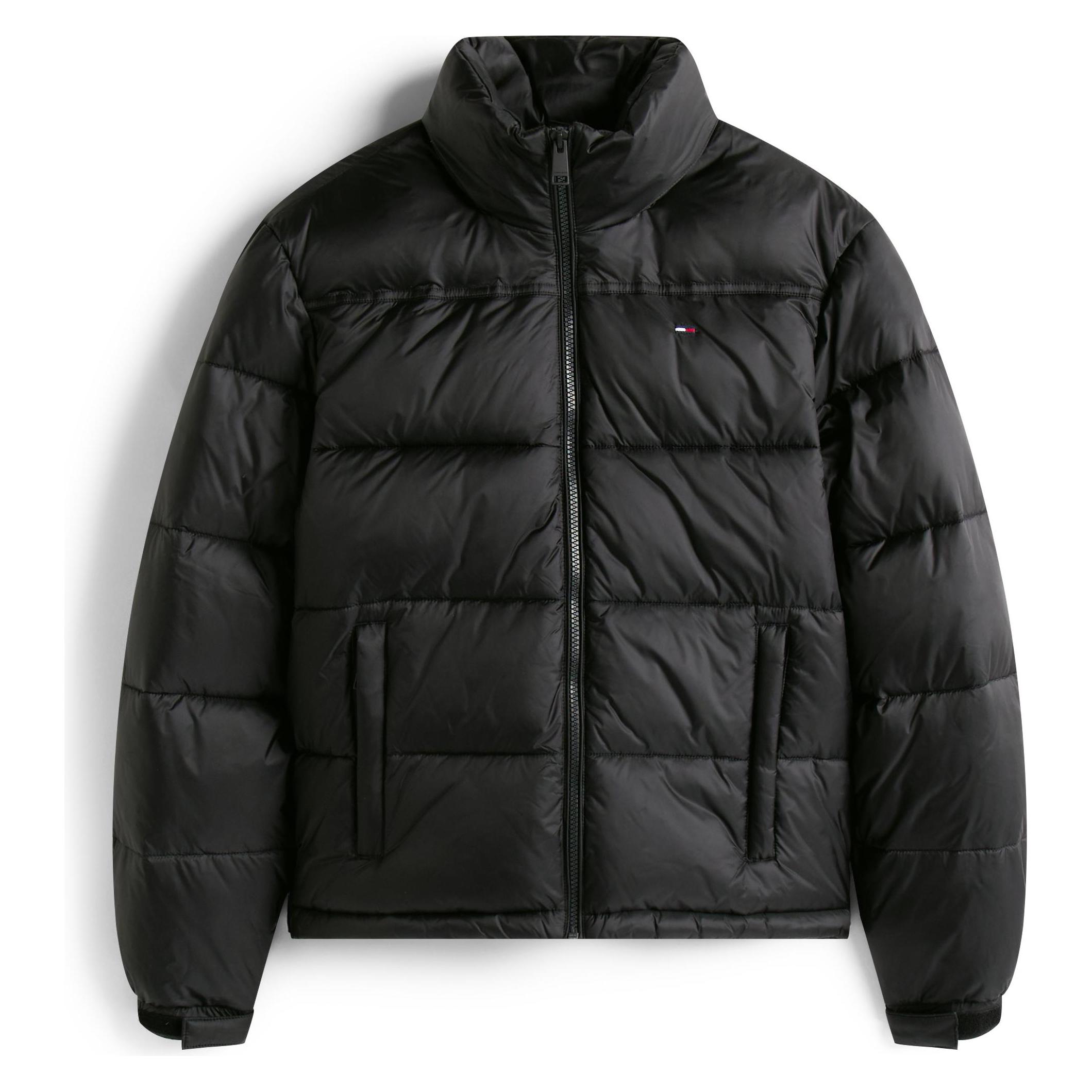 Tommy Jeans, Vrouwen, Winterjassen, Tjw Pckbl Hood Ess Puffer Ext, Zwart, (L)