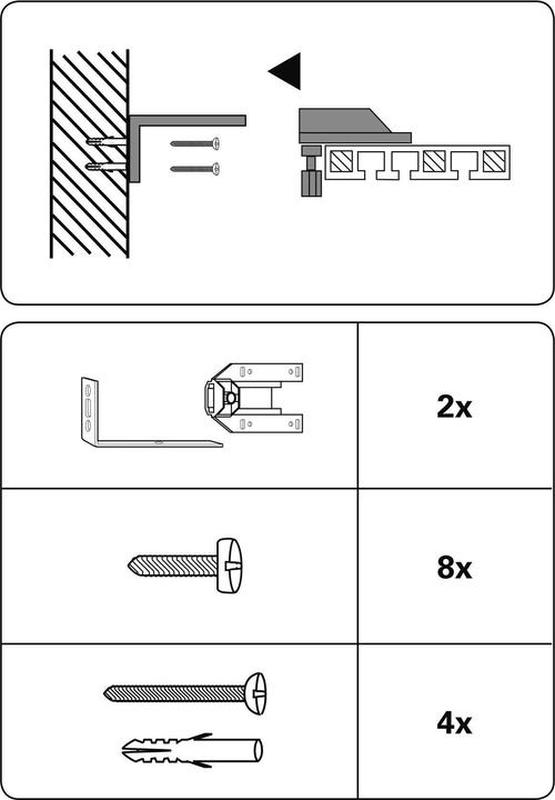 Actual product image Gardinia Angle bracket