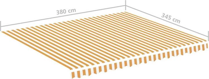 Produktbild vidaXL Ersatz-Markisenstoff (400 x 350 cm)