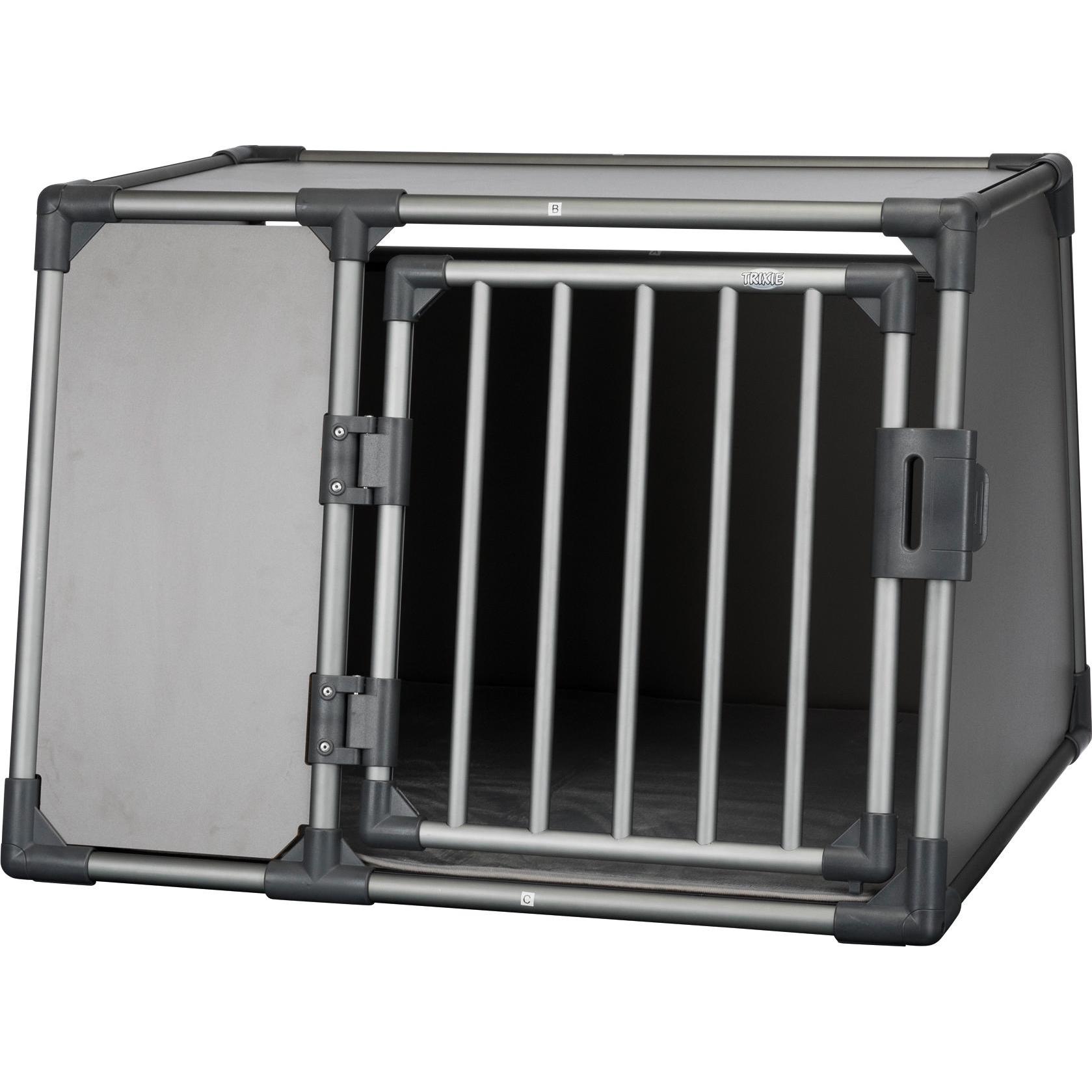 Comparer les prix de Cage de transport Trixie en aluminium, gris foncé taille L: l92xP78xH64cm, pour chien