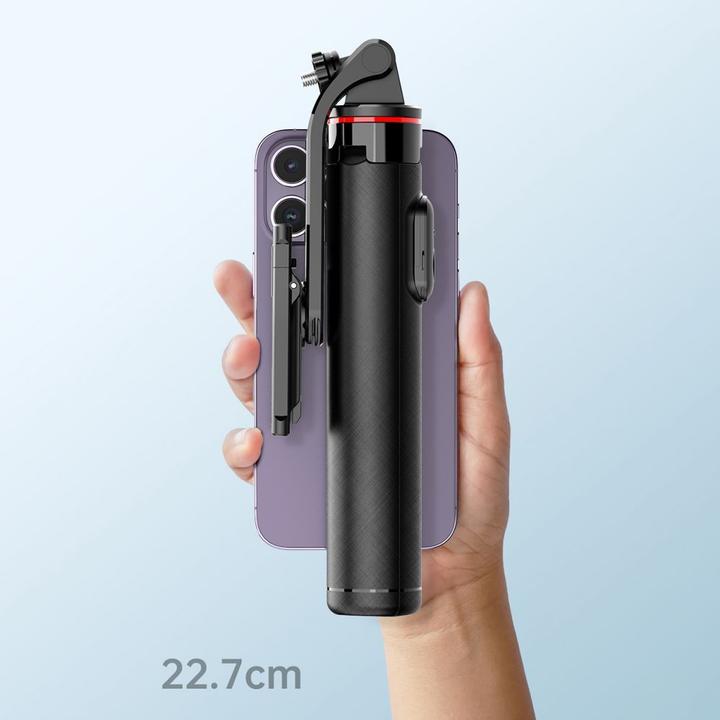 Productafbeelding Hurtel Selfie stick WC1Y3S telescopisch statief 1,3 m met telefoonhouder - zwart