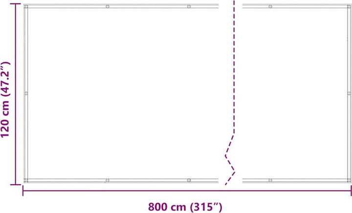 Actual product image vidaXL Balkon Sichtschutz