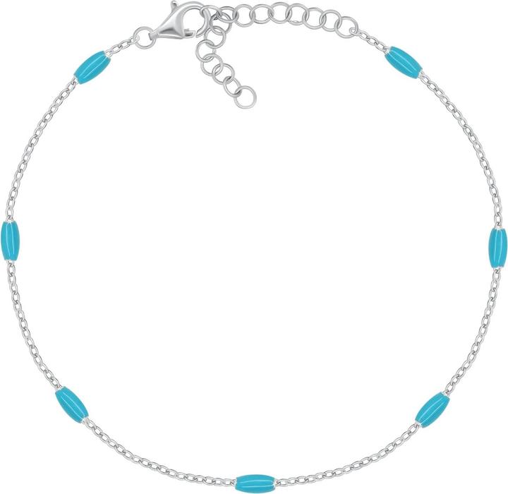 Immagine prodotto Brilio Silver Silver Bracelet With Turquoise Beads (Argento)