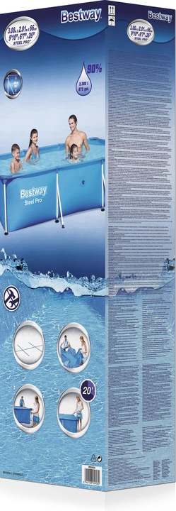 Produktbild Bestway Swimming Pool Steel Pro rechteckig (300 x 201 x 66 cm)