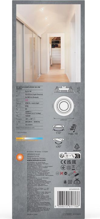 Produktbild Ledvance Led Spot Set Recess Simple (380 lm)