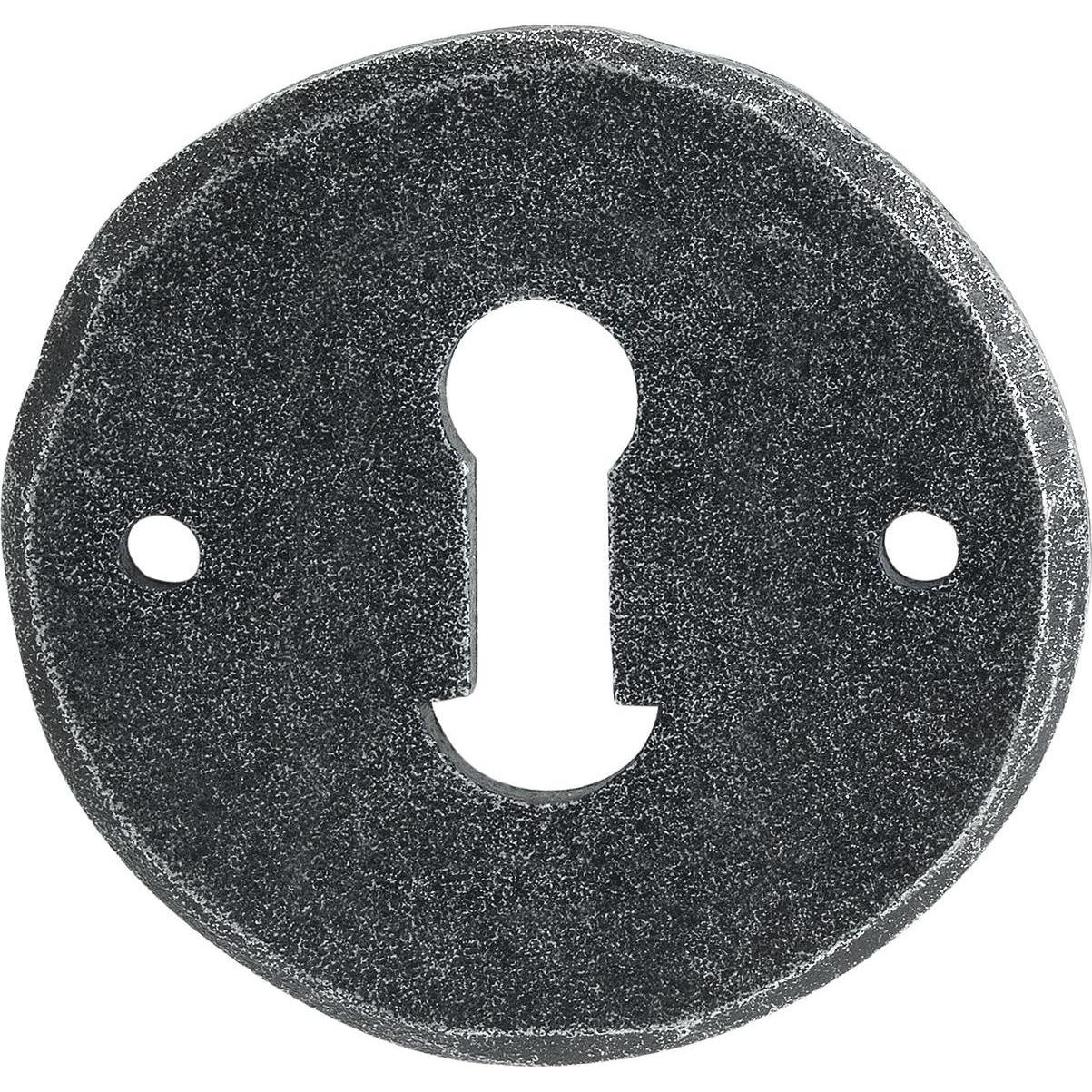Halcö, Türgriff + Fenstergriff, Schlüsselrosette STUBAI - BB, ø 53 mm, verzinkt schwarz passiviert (Türgarnitur)