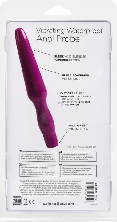 Image du produit CalExotics Vibrating Waterproof Anal Probe