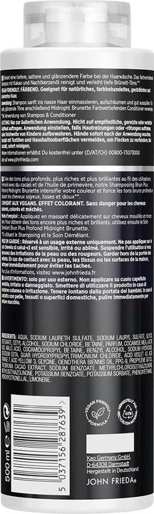Produktbild John Frieda Midnight Brunette (500 ml, Flüssiges Shampoo)