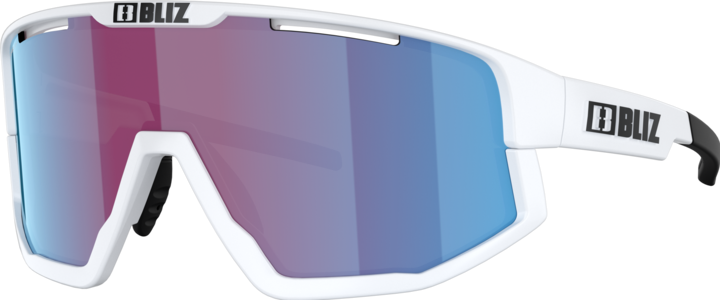 Actual product image Bliz Fusion Small Nano Optics Nordic (matt white, Nano Optics Nordic Light Violet w Blue multi)