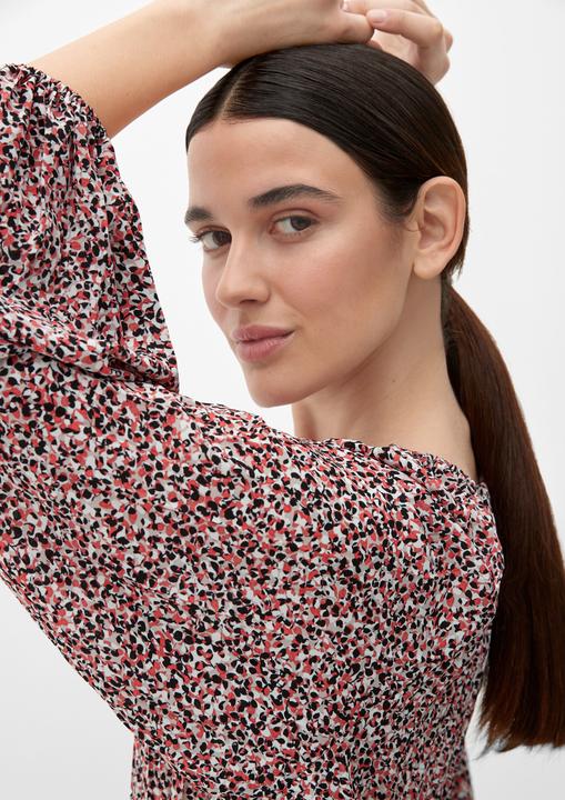 Produktbild s.Oliver Bluse Bluse mit Plisseefalten (46)