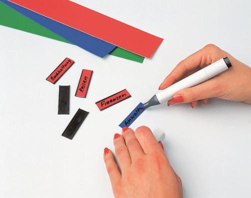 Produktbild Magnetoplan MAGNETOP. Ferrocard Etiketten 50x15mm 1286205 115 Stück