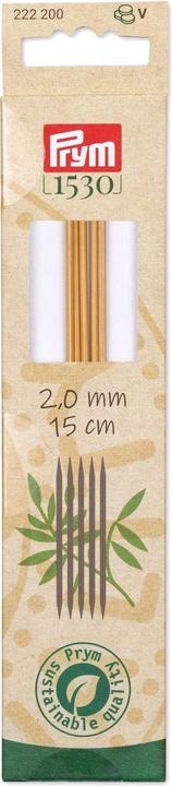 Produktbild Prym Stricknadeln BAMBUS 2.00 mm, 15 cm