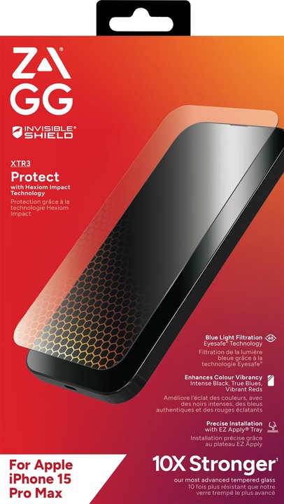 Produktbild Zagg Invisibleshield Glass Xtr3 Am E (1 Stück, Apple iPhone 15 Pro Max)