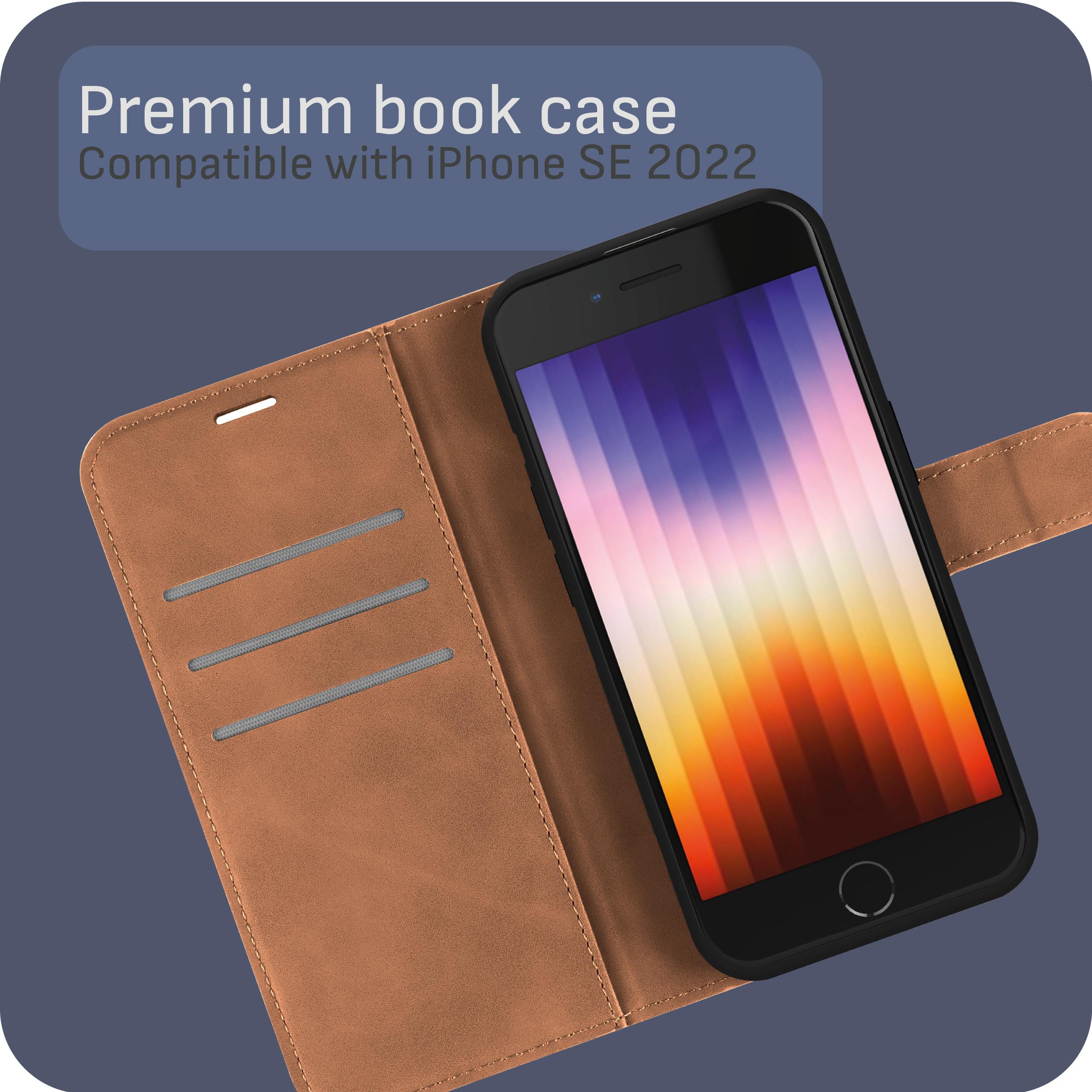 Thumbnail - Cazy Premium-Geldbörsen-Etui für iPhone SE 2022, Magnetisches Geldbörsen-Etui, Kartenfächer, Ständer - (Apple iPhone SE ...