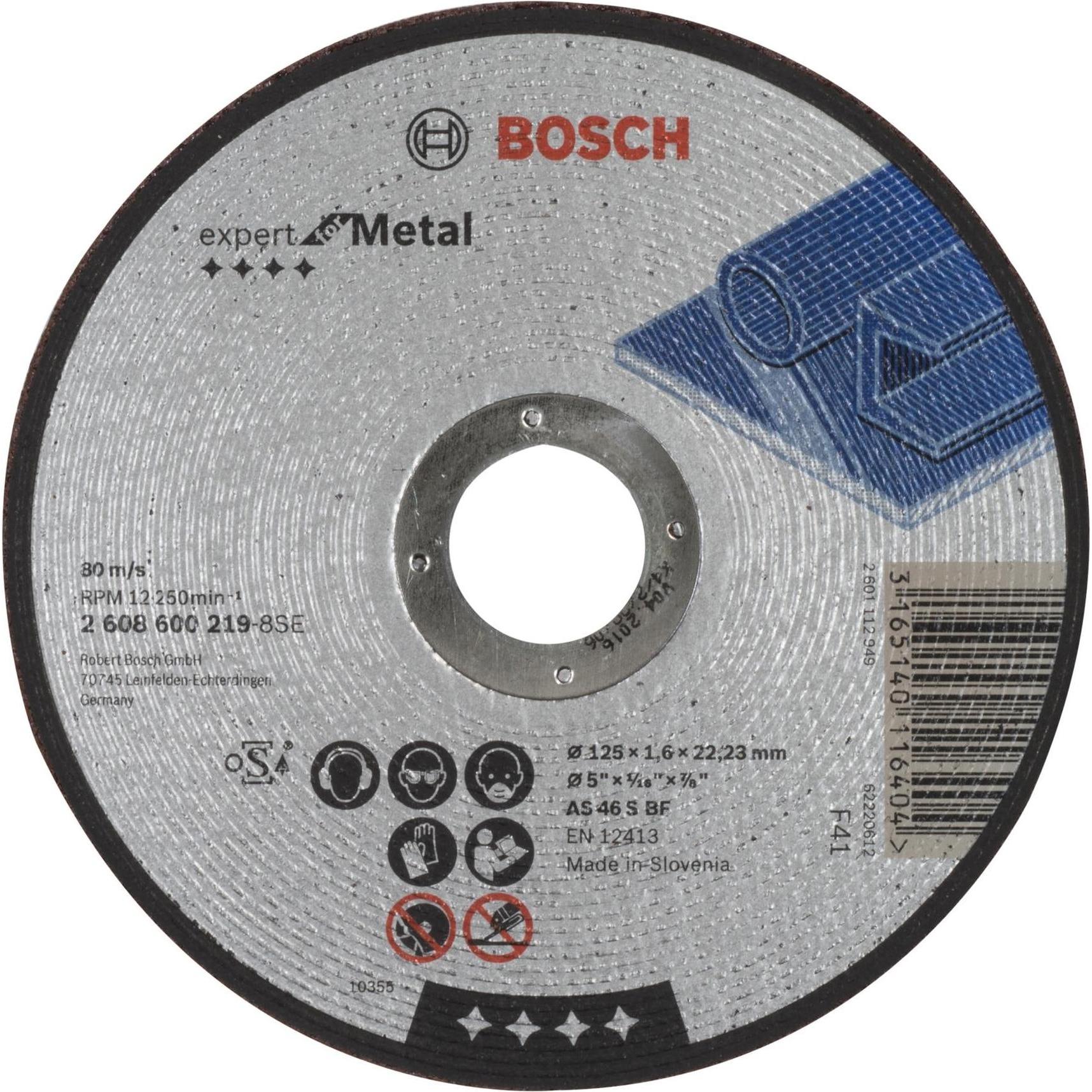 Bosch Professional Zubehör, Sägeblatt, PRO Metal Trennscheibe, 125 x 1,6 x 22,23 mm