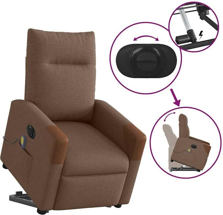 Produktbild vidaXL Massagesessel mit Aufstehhilfe