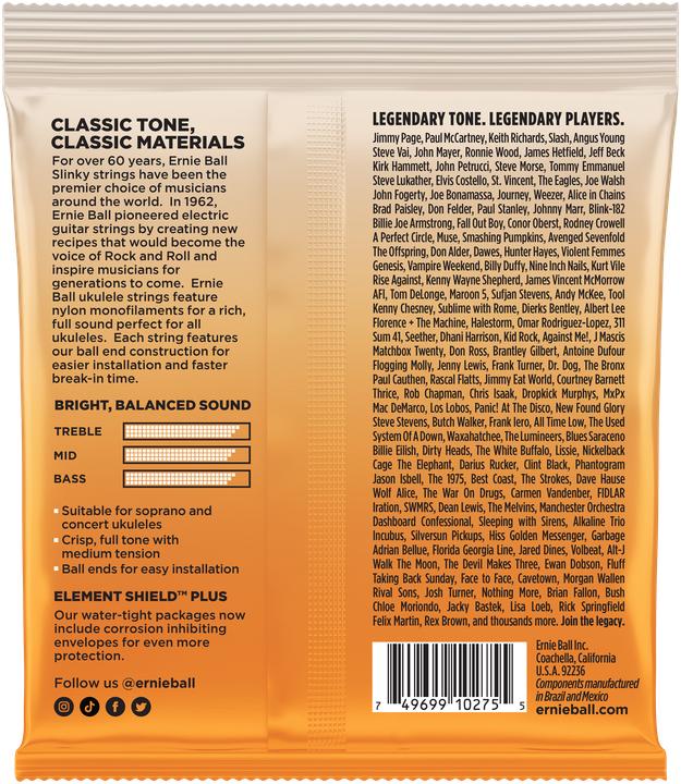 Actual product image Ernie Ball Ball End (4x, Ukelele, 0.04")