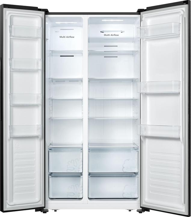 Image du produit Etna AKV678ZWA - Amerikaanse koelkast - Zwart - No-Frost (519 l)