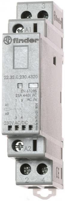 Produktbild Finder Modular contactor 1NO+1NC 25A 230V ac/dc