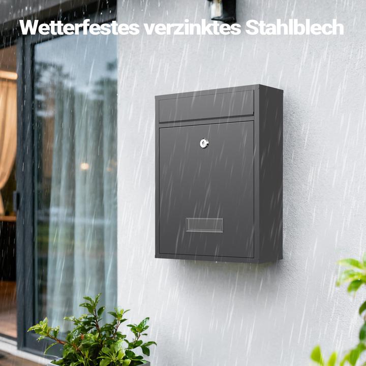 Actual product image Wiltec Design Mailbox V10 Letterbox Postbox Pillar Letter Mail Post Box