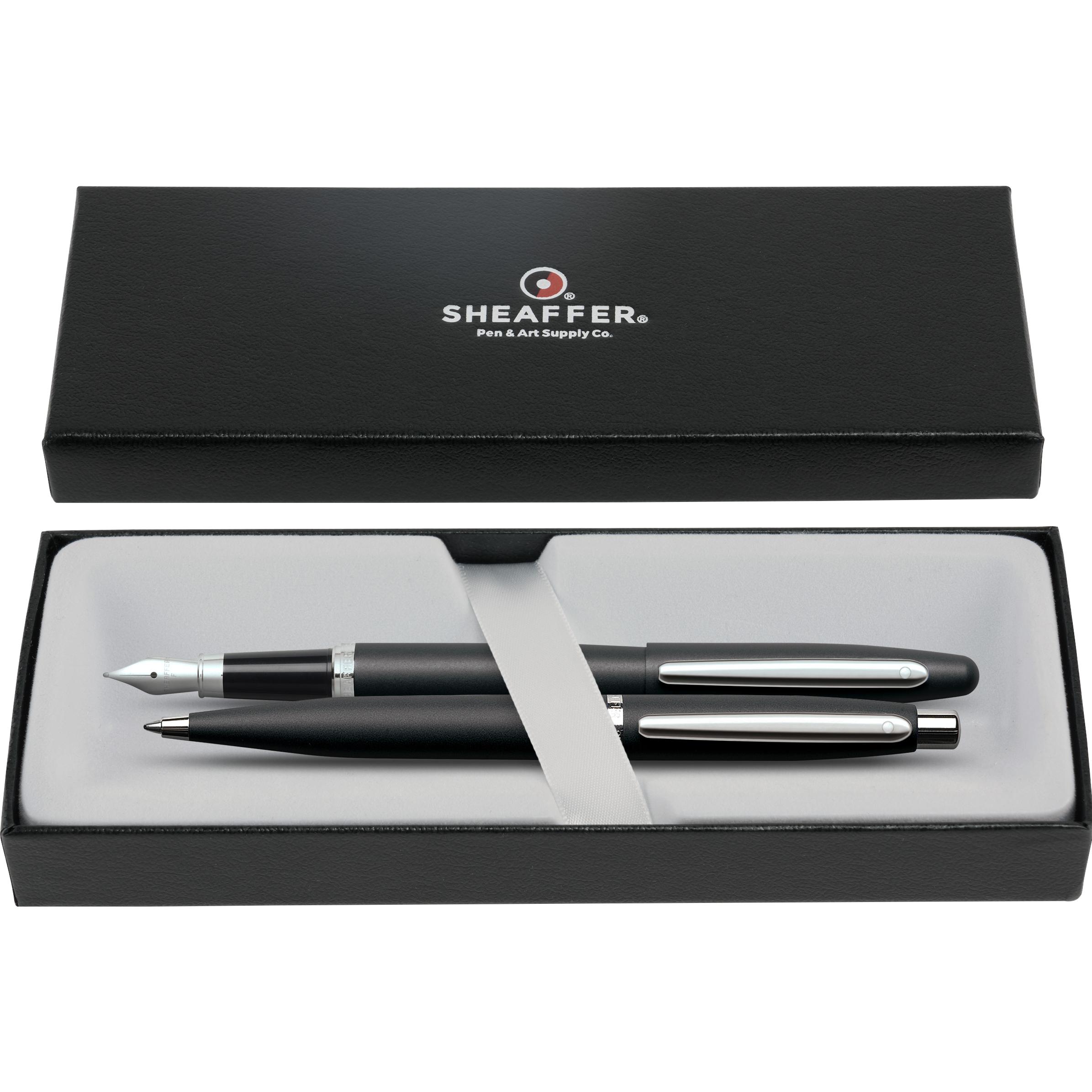 Thumbnail - Sheaffer, Schreibstifte, Schreibgeräteset Geschenkset VFM Mattschwarz Füllfederhalter und Kugelschreiber (Mattschwarz, 2...