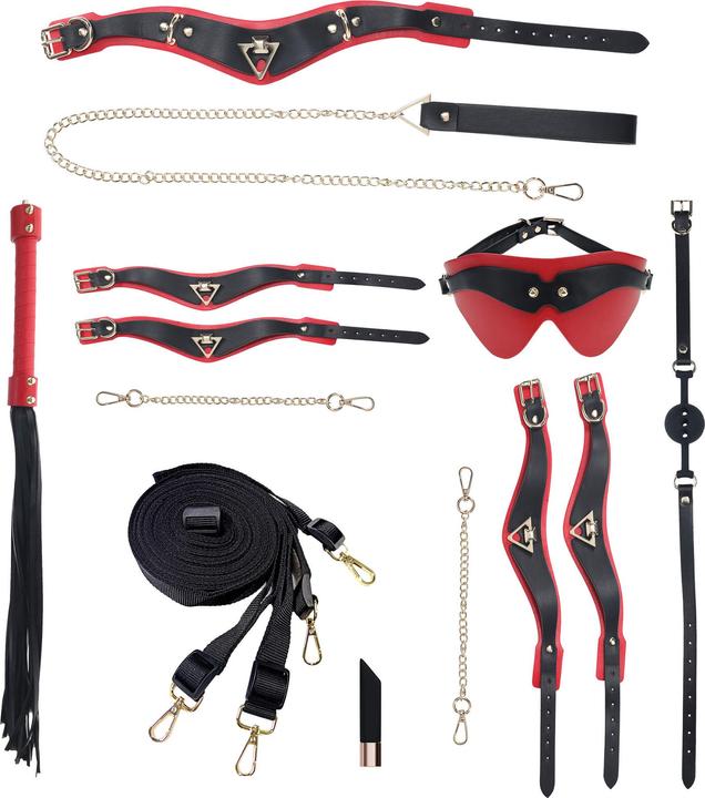 Ouch! Milan Collection - Kit with Bag - Black/Red