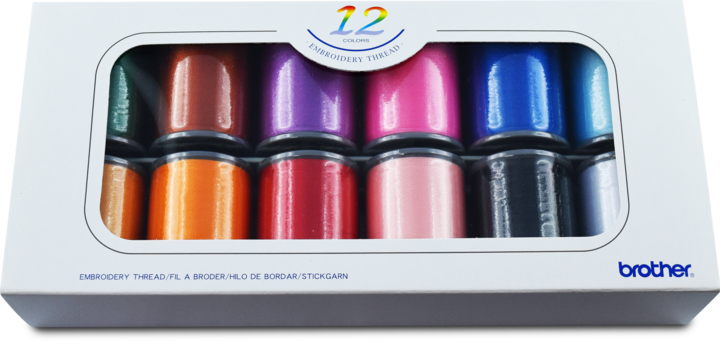 Actual product image Brother shiny broderitråd 12 rl.