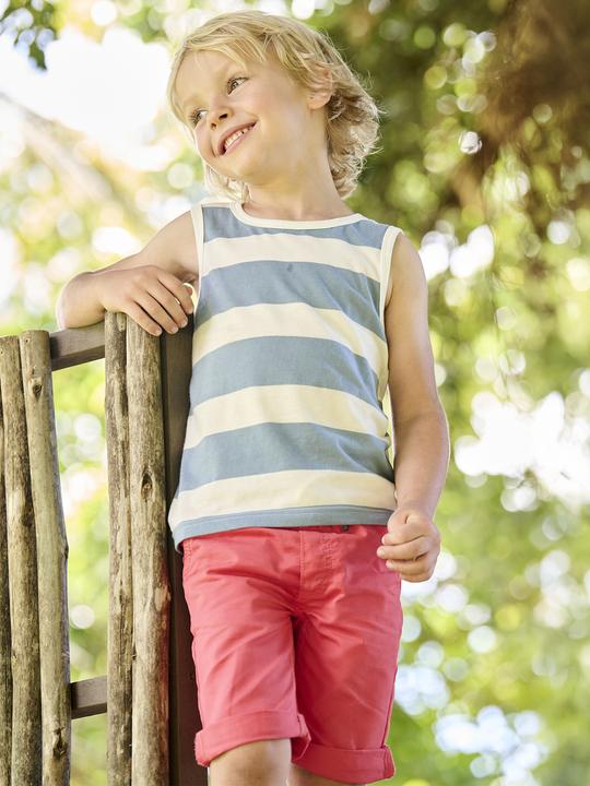 Produktbild Vertbaudet 2er-Pack Jungen Trägershirts mit Recycling-Baumwolle (128)