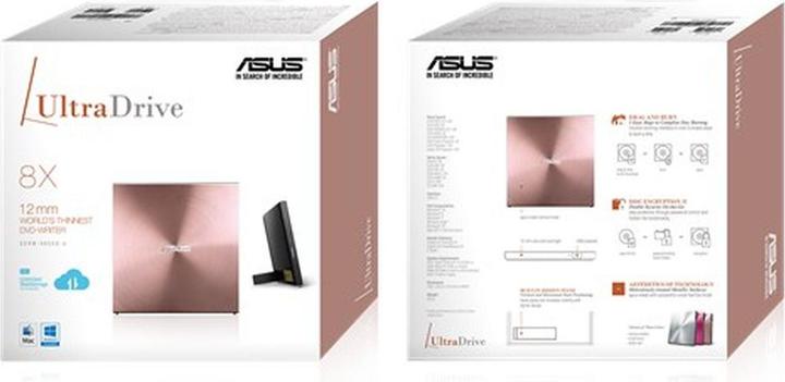 Actual product image ASUS DVW SDRW-08U5S-U EXT Slim USB UltraDrive ZEN (DVD drive)