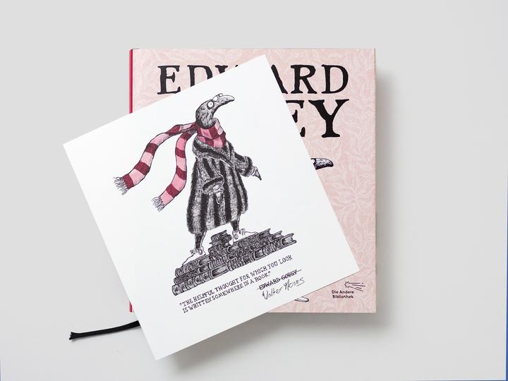 Actual product image Edward Gorey – Grossmeister des Kuriosen (German, Edward Gorey, Oliver Schmitt, Walter Moers, 2024)