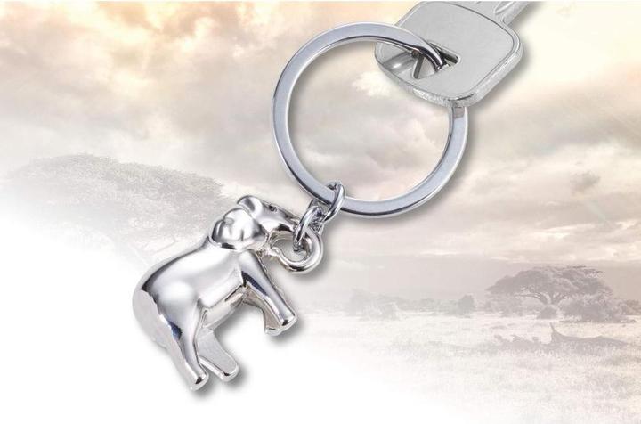 Actual product image Troika Keychain Elephant Shiny/Grey