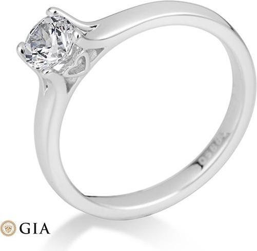 Actual product image Breuning 4 prong set from 0.40 ct. (55, 750/18 K Gold)